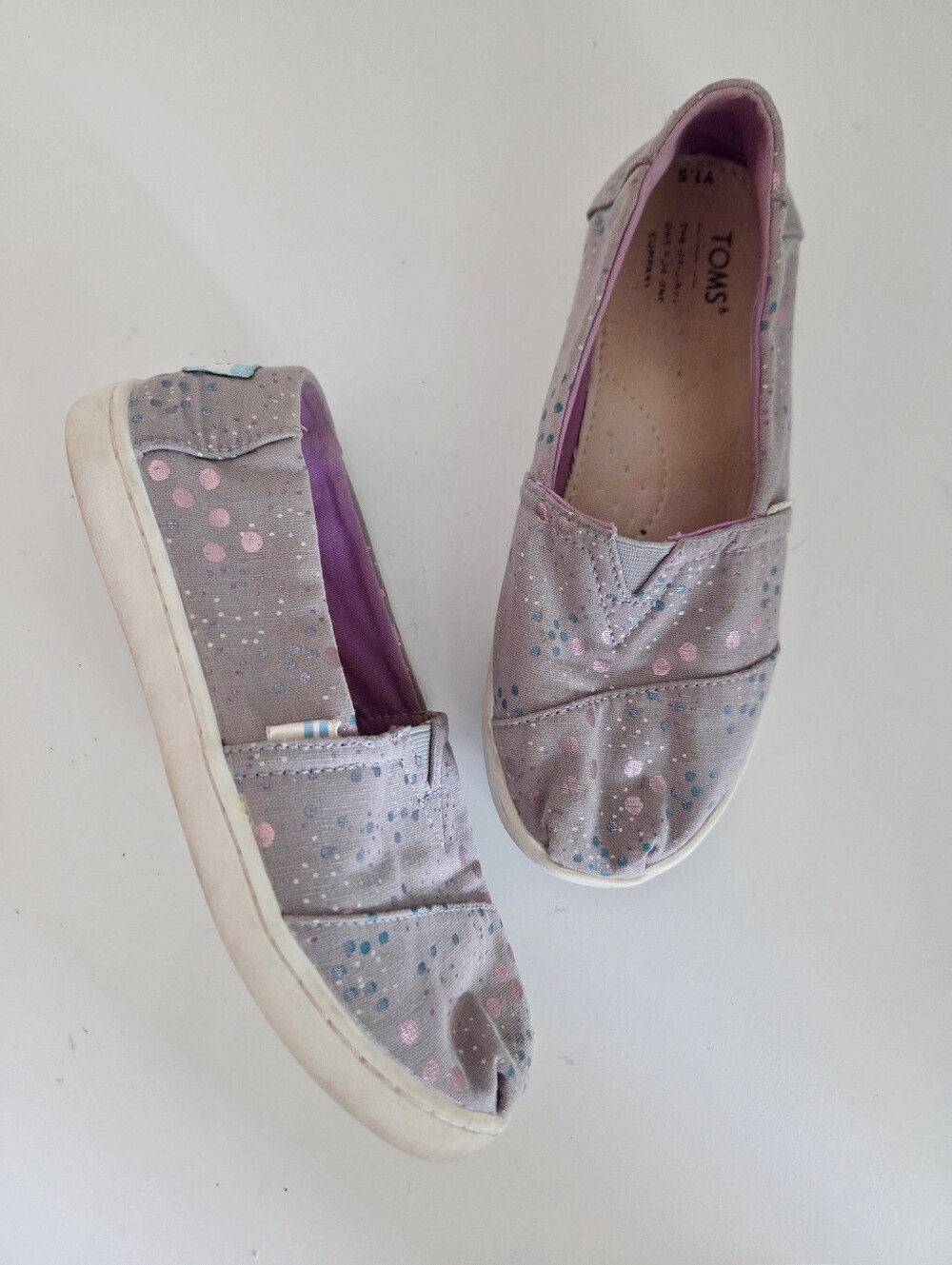 TOMS Girls' Luca Slip-On Sneakers 1.5Y
